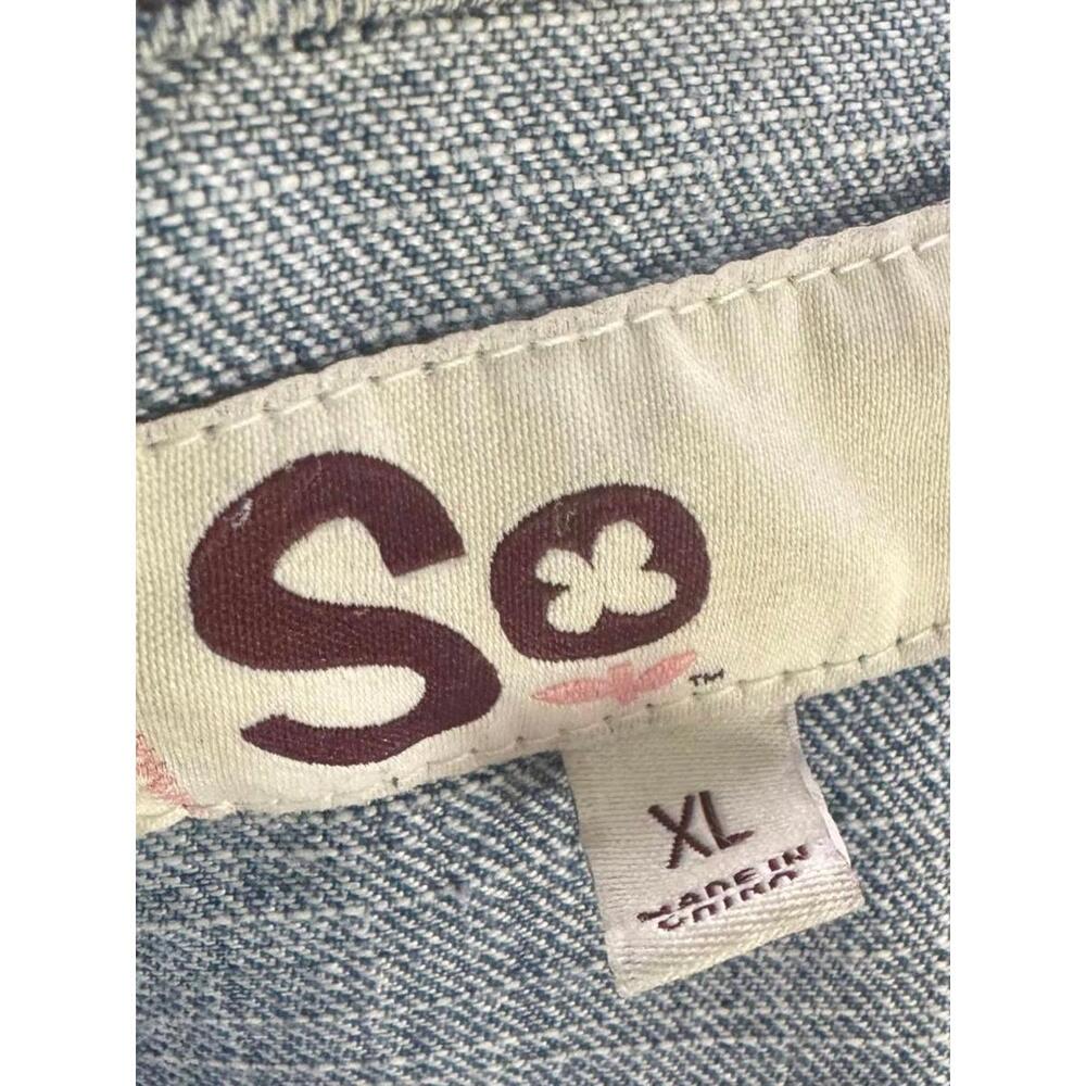 Two Face Threads Changeable Patch Cropped Denim J… - image 3